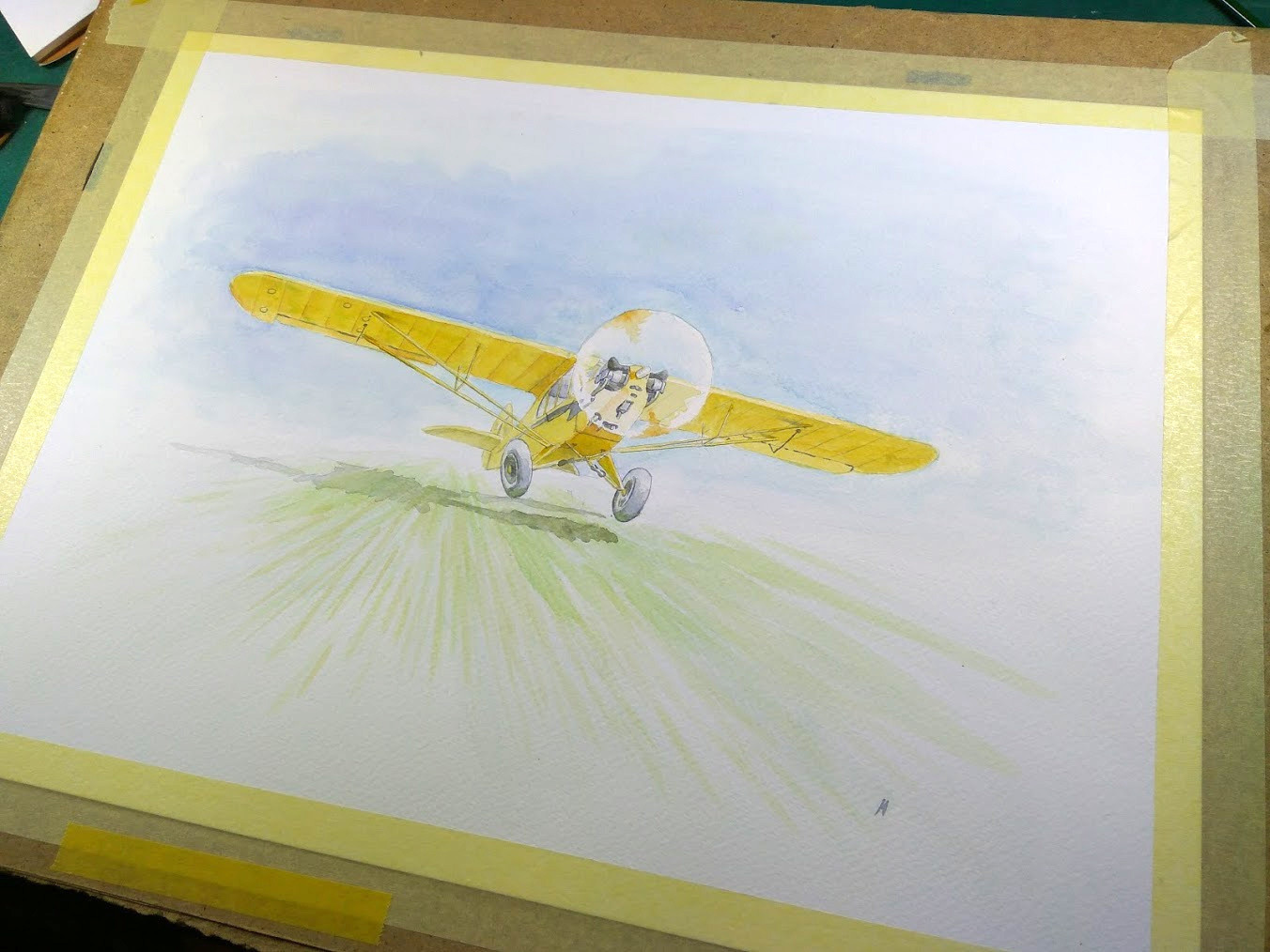 Finished painting, just a photo made with the phone.