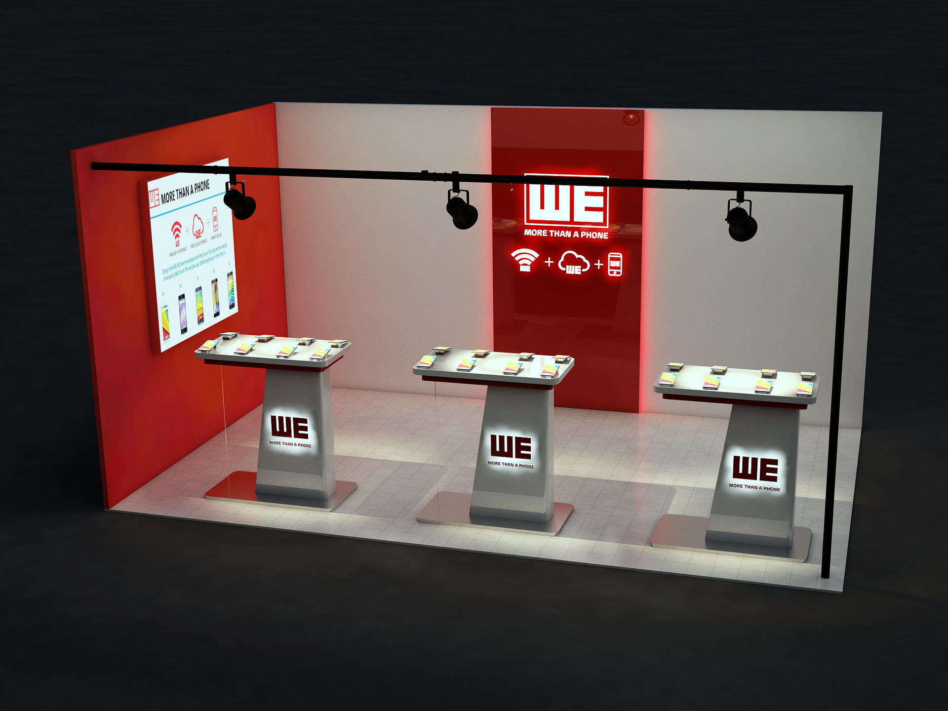 SIGNATURE DESIGN STUDIO WE MOBILE EXHIBITION BOOTH DESIGN