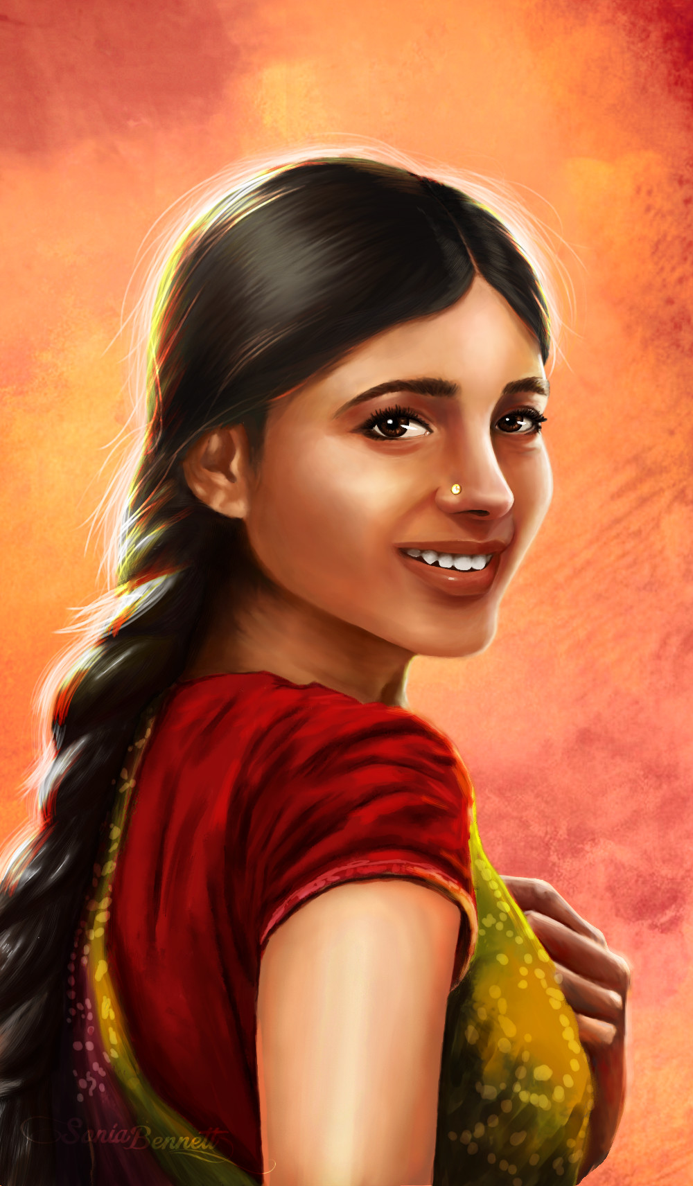 ArtStation - Indian Village girl