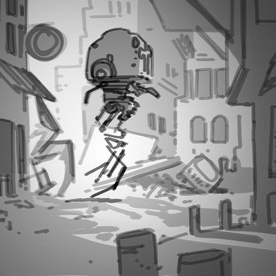 Dermot walshe alien robot alley