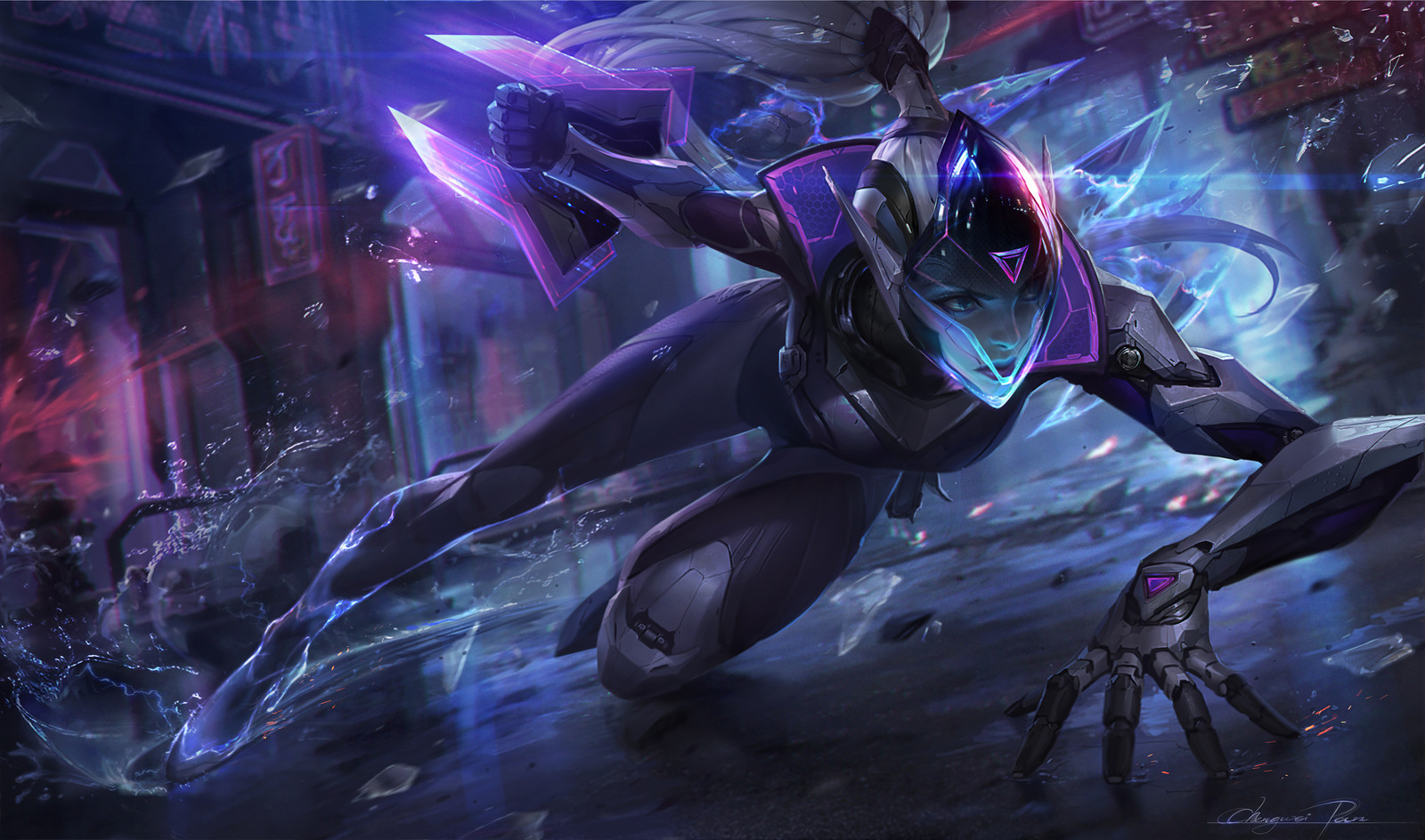 Artstation Project Vayne Splash For League Of Legends Chengwei Pan Xd gives a new menaing to splash art. project vayne splash for league of