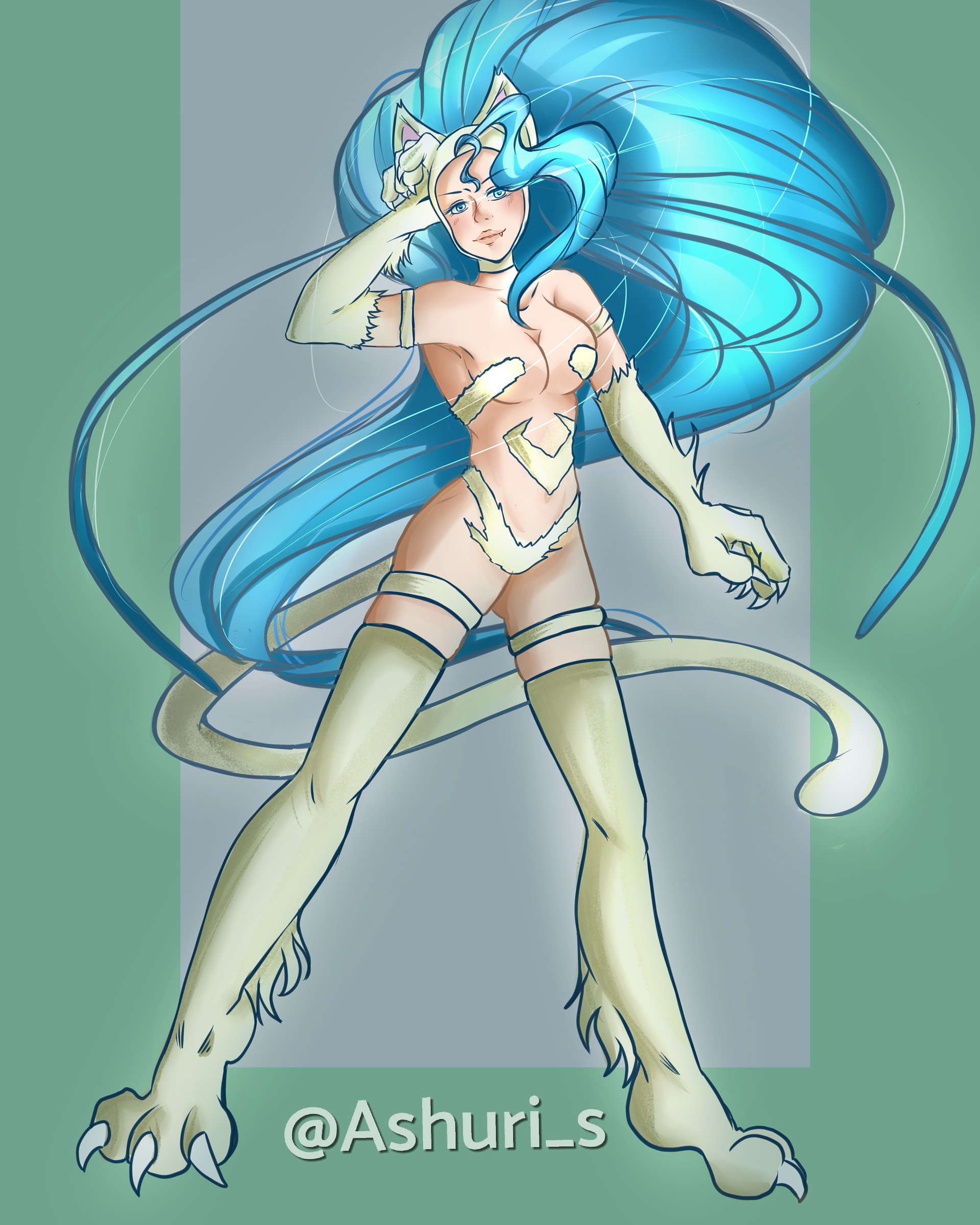 Artstation Darkstalkers Felicia Fanart Ashley Smith