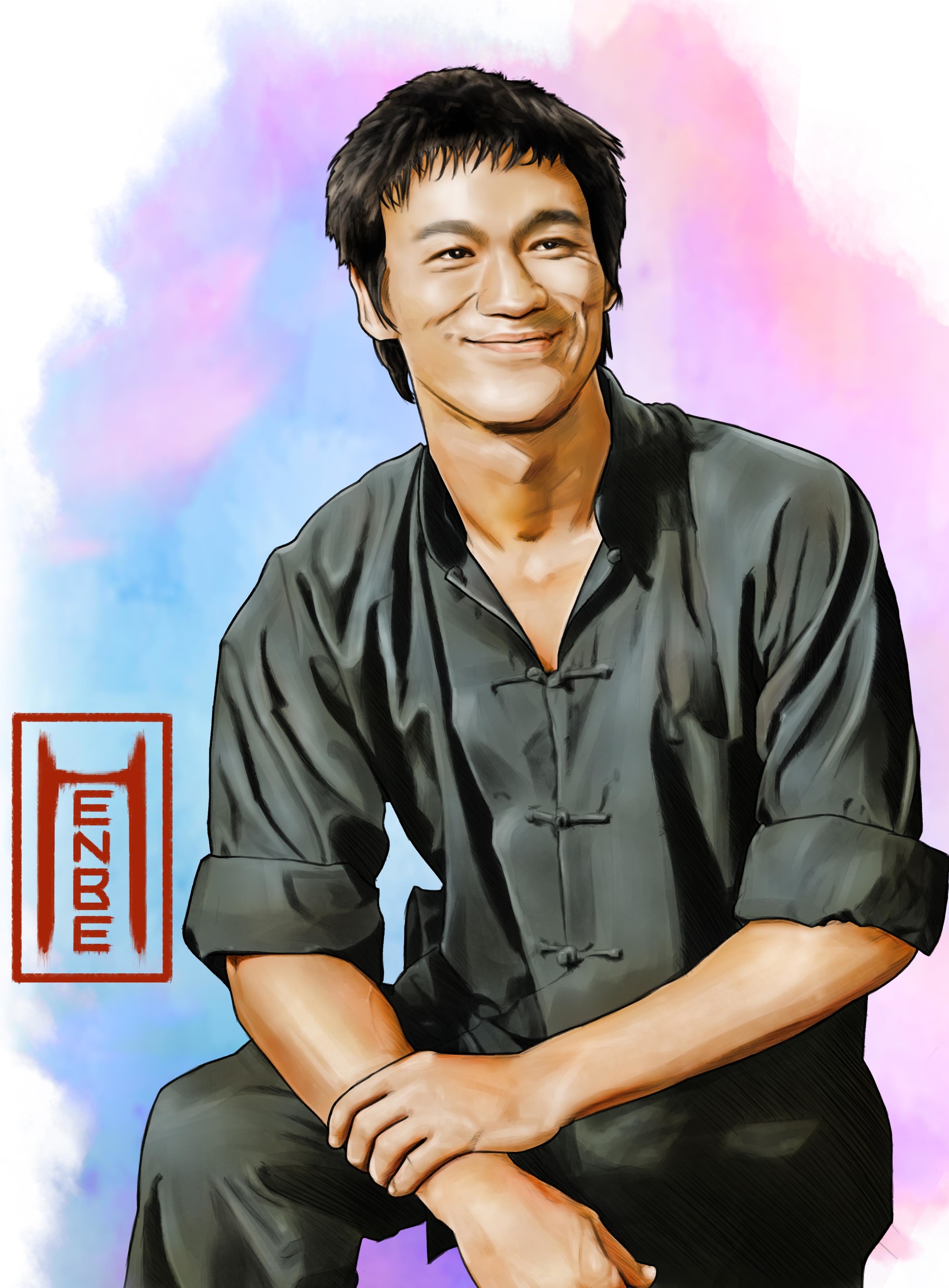 Bruce lee smiling hot sale