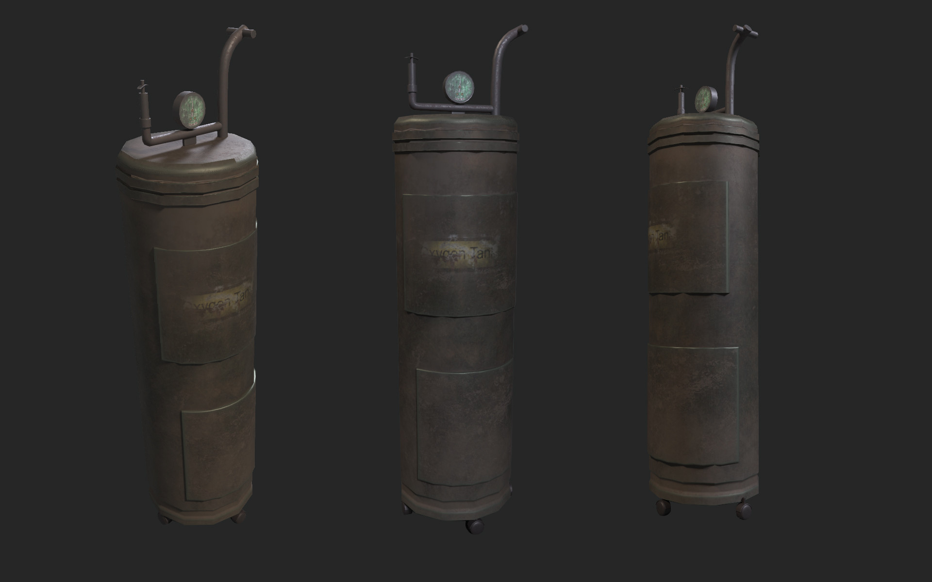 Artstation Low Poly Game Prop Oxygen Cylinder Jay Kumar