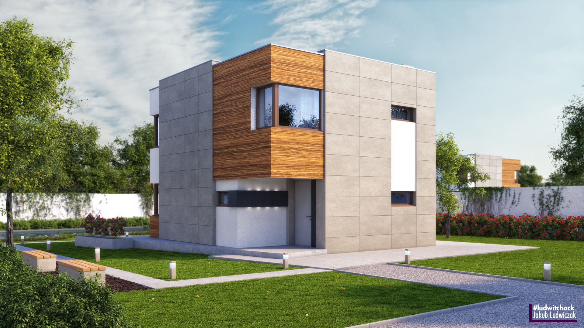 Jakub Ludwiczak ArchViz Modern Compact House