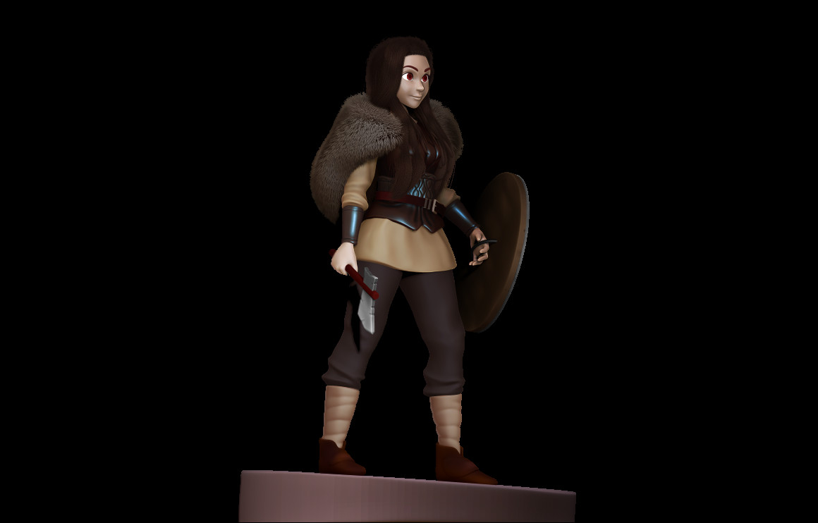 Side View of Gyda Ragnarson