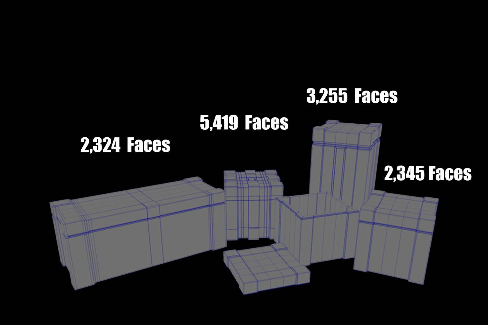 Quad Face Count + Wireframe