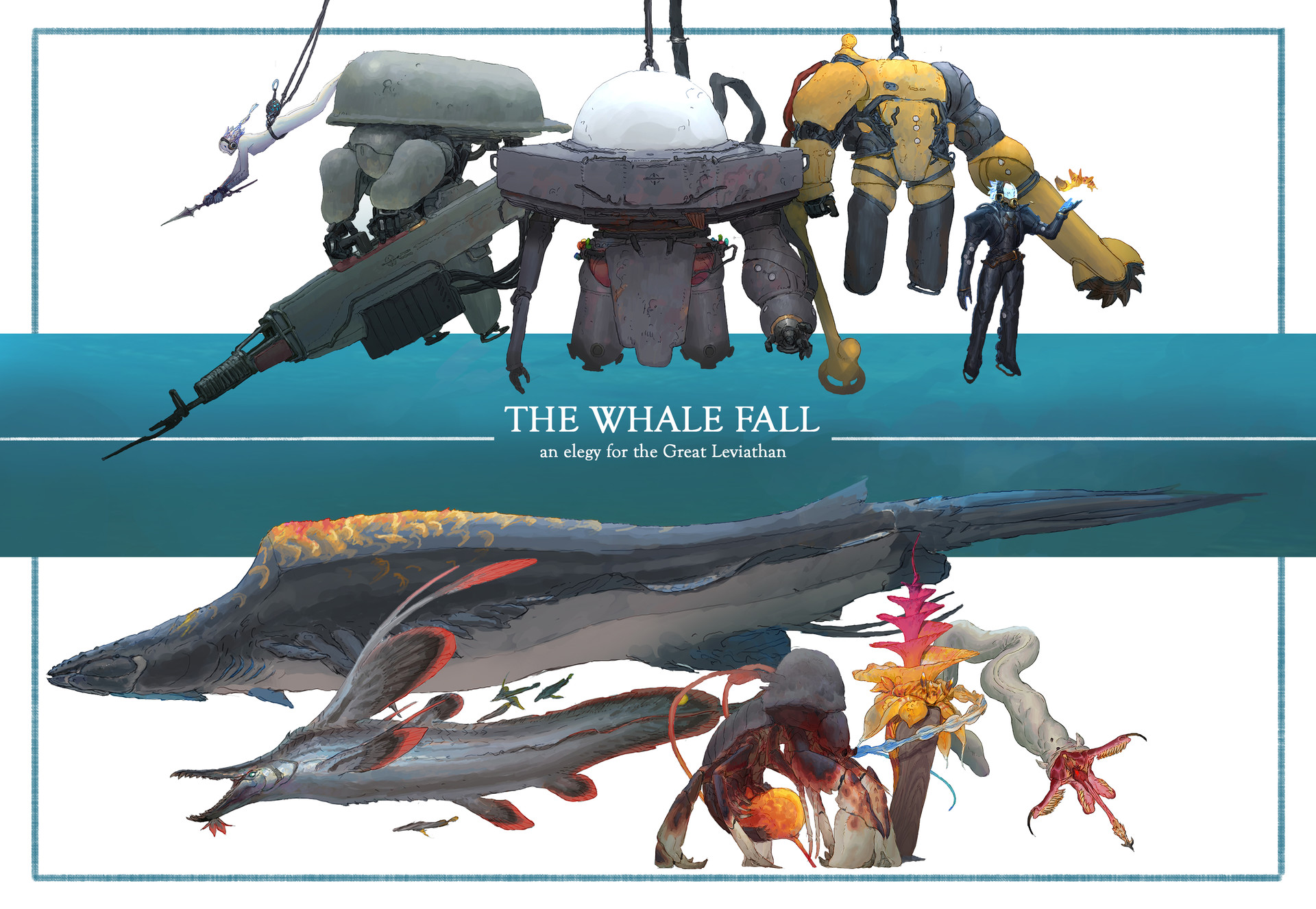 ArtStation - The Whale Fall - Beneath the Waves Challenge