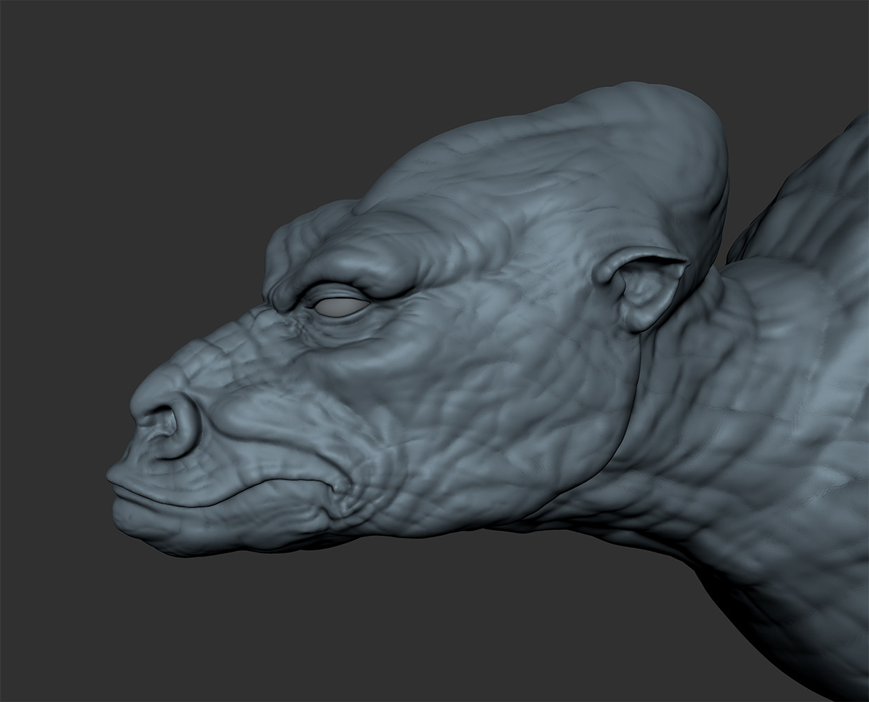 My latest quick Mudbox sculpt.  The head started out as a sphere on this one.