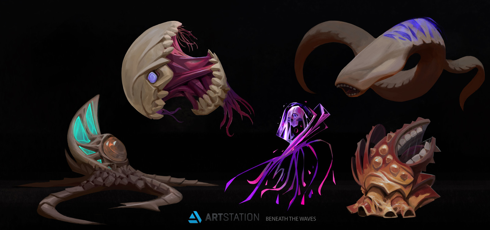 Beneath the Waves_Creature concept art
