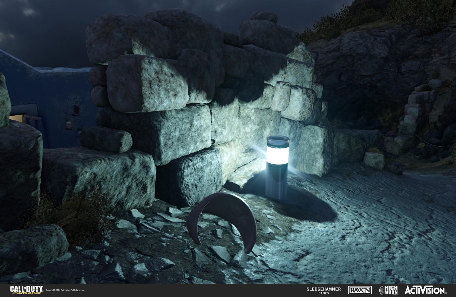 Created rock models and light canister in Terrace. The rocks were done in Z-Brush and the light canister in 3DSMax.