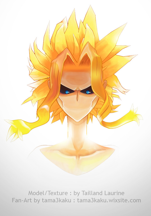 Artstation All Might 3d Fan Art Laurine Tailland Minatsue