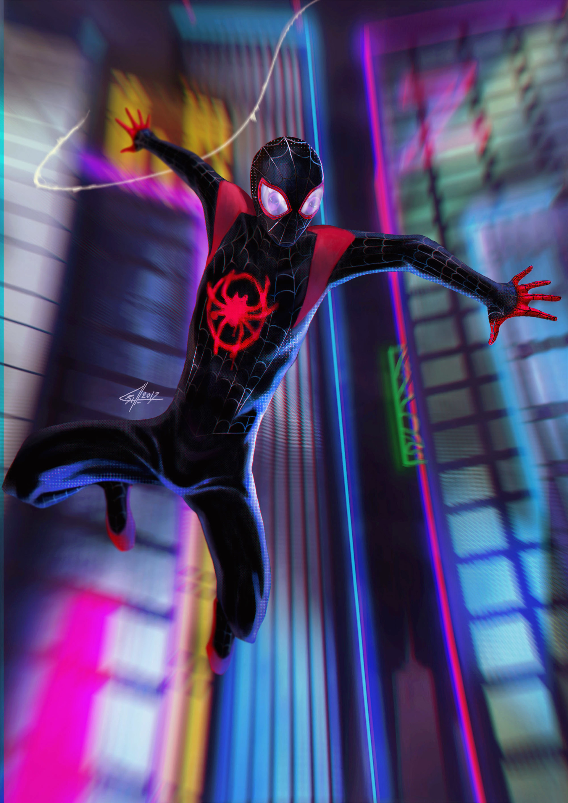 Artstation Into The Spider Verse Siavash Paknazar