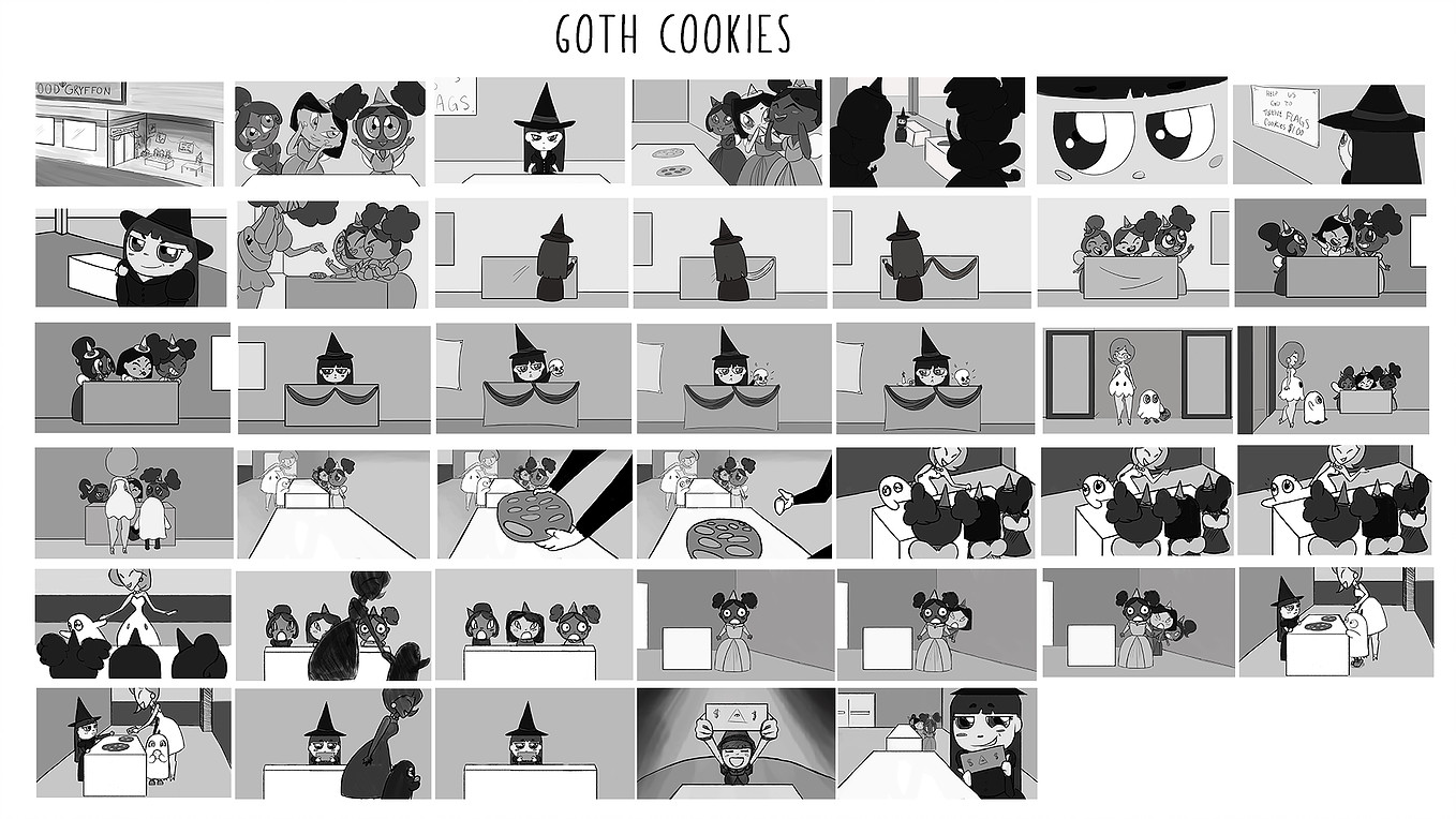 Goth Cookies Storyboard