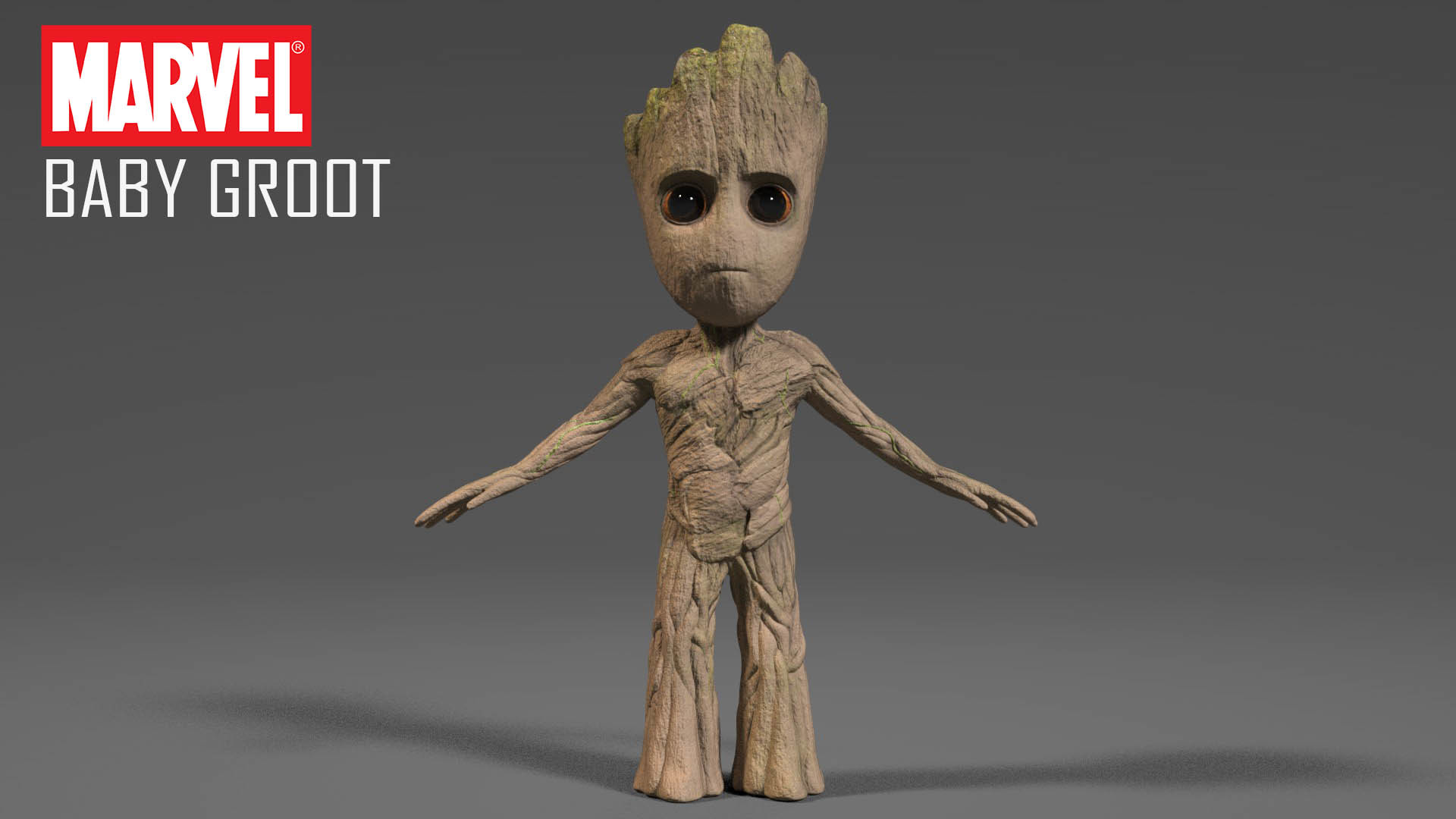 Artstation Baby Groot 3d Sculpt Edwin Lim