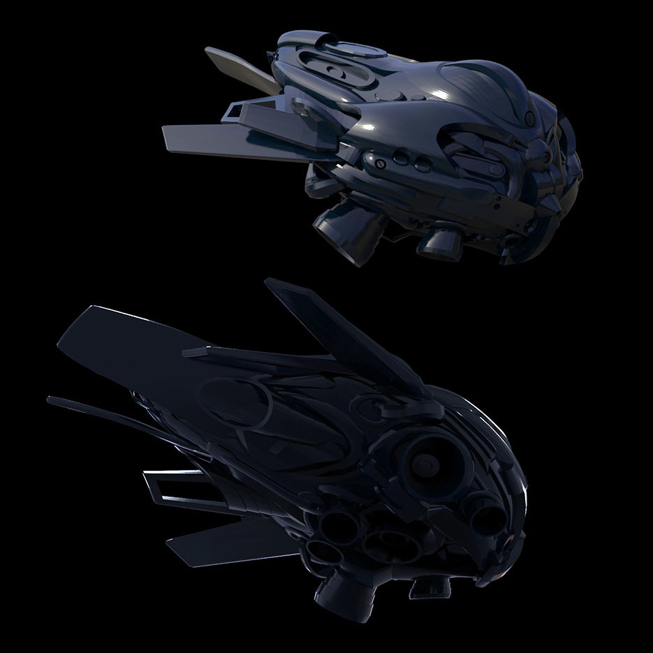 spaceship concept sketch