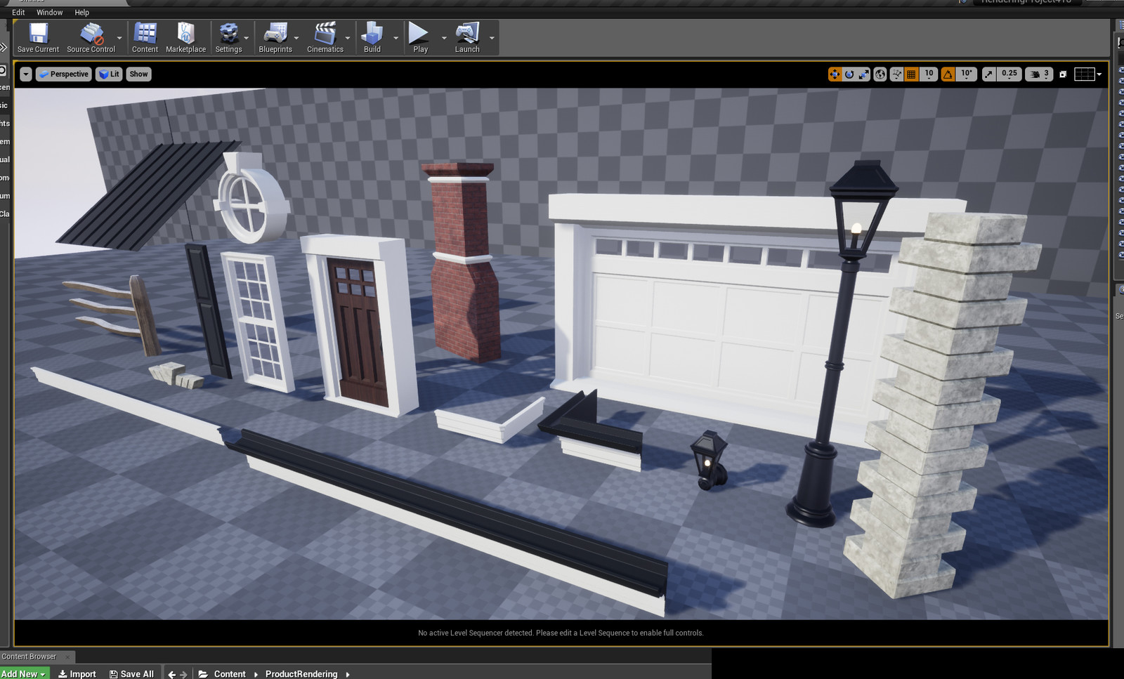 Modular custom assets for building the house