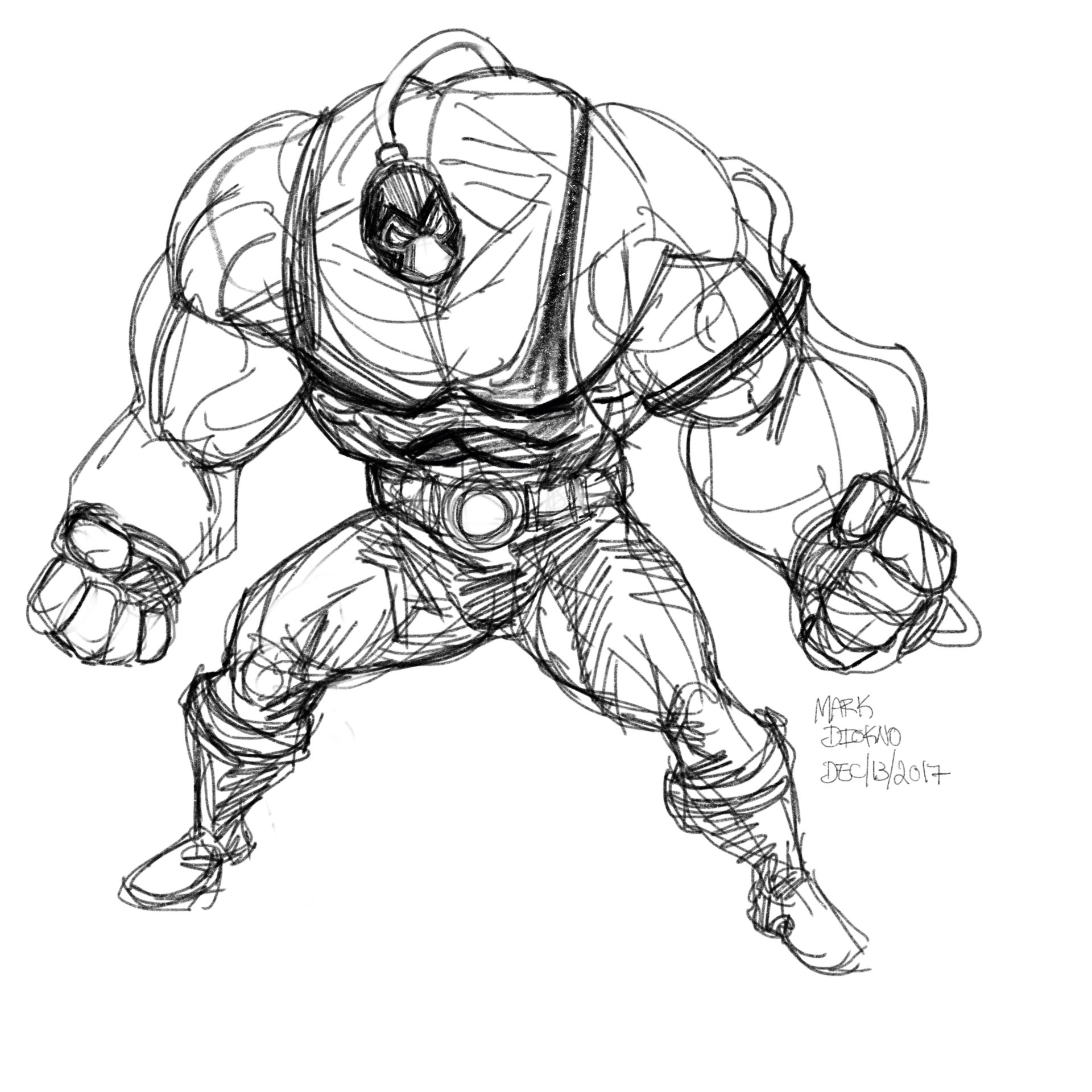 ArtStation Bane Warm up sketch