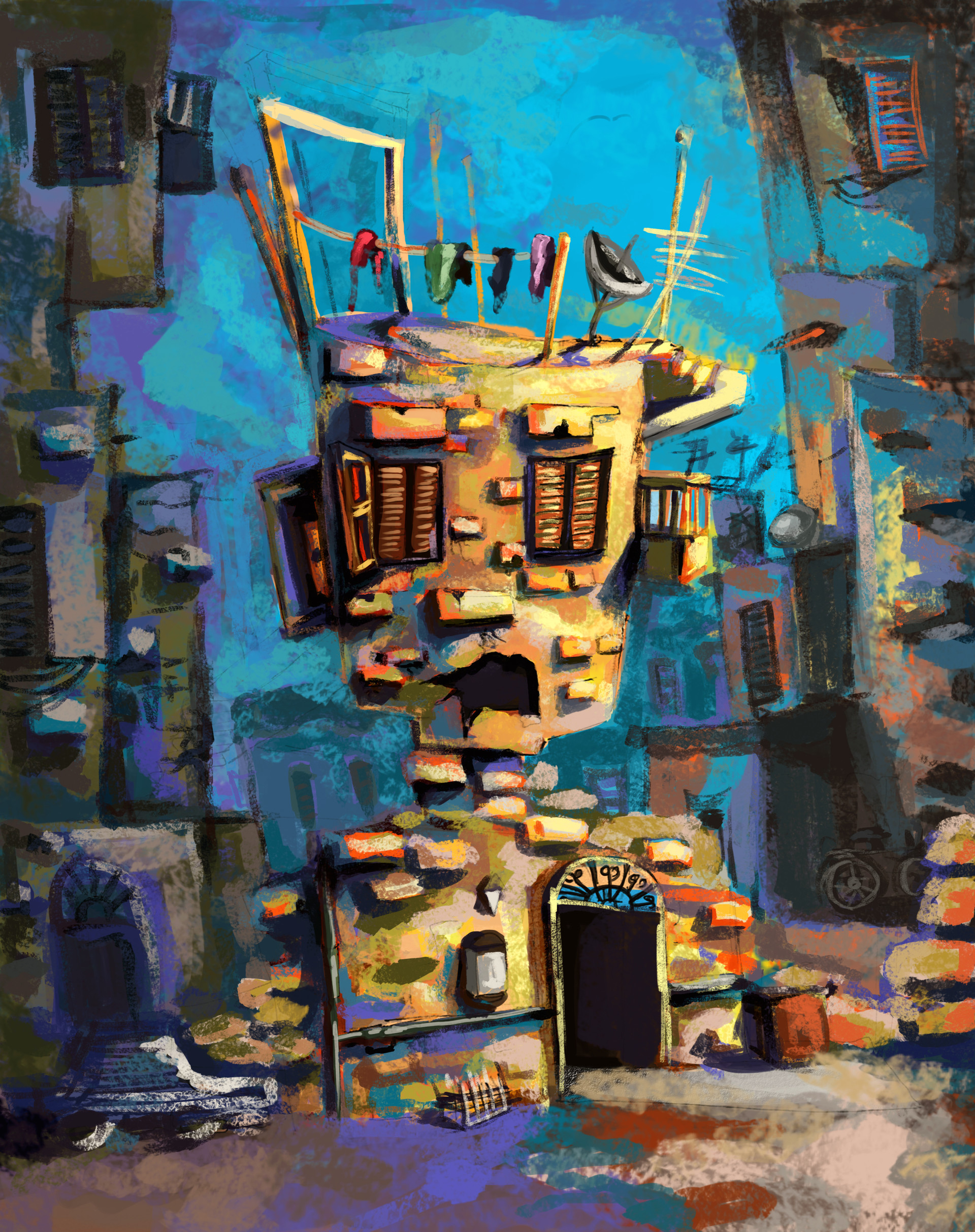 Artstation The Old House May El Sanhoty