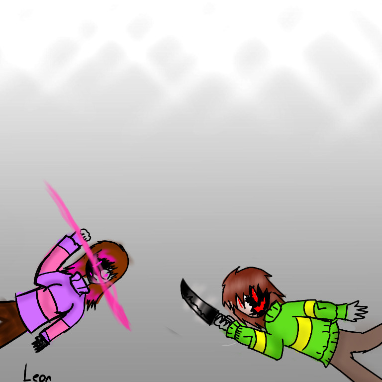 ArtStation - Chara vs betty undertale