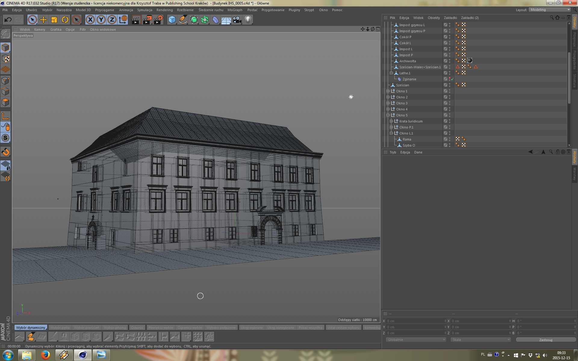 Artstation Collegium Iuridicum 3d Historic Building Animation
