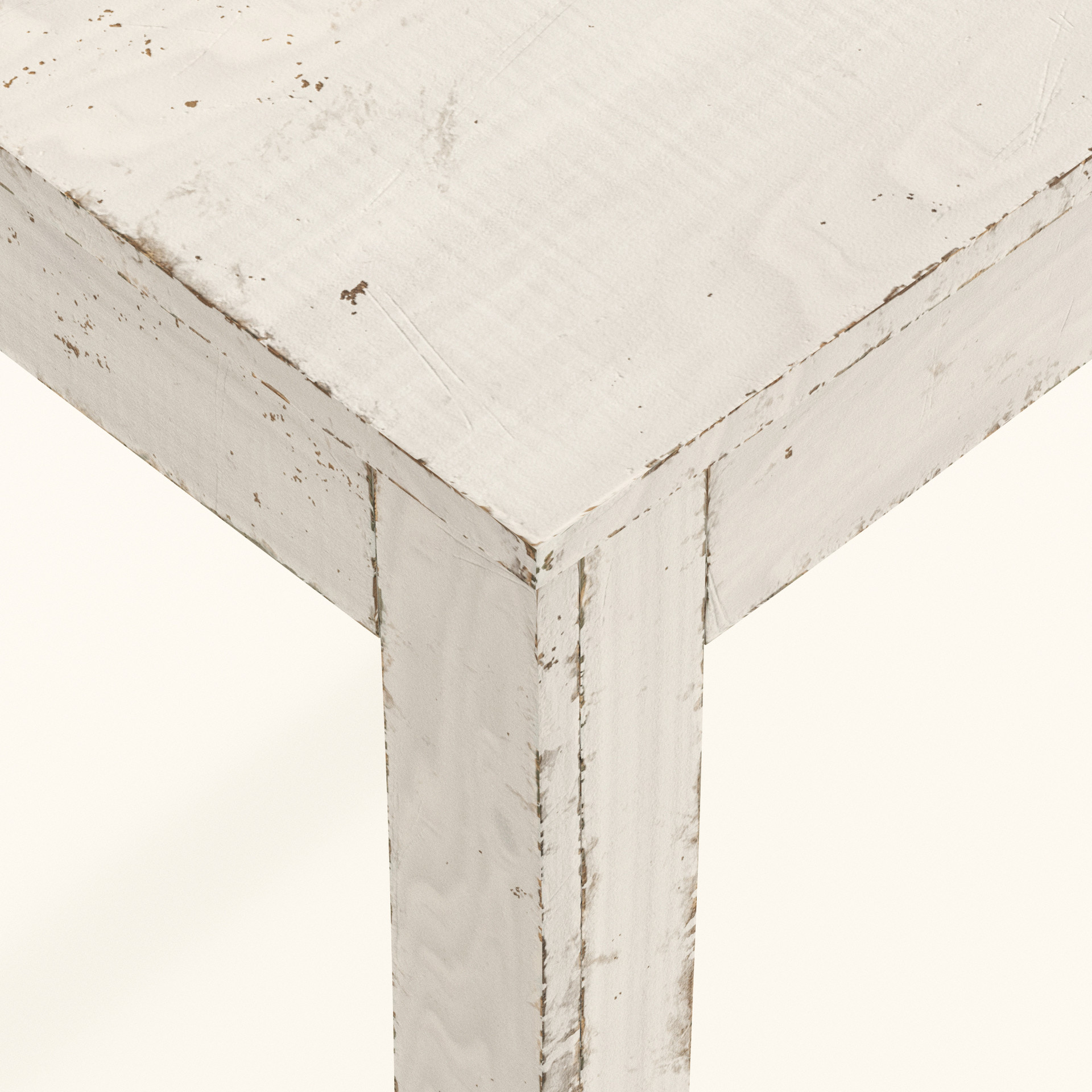 Mirko Venturi Old White Painted Wood Table