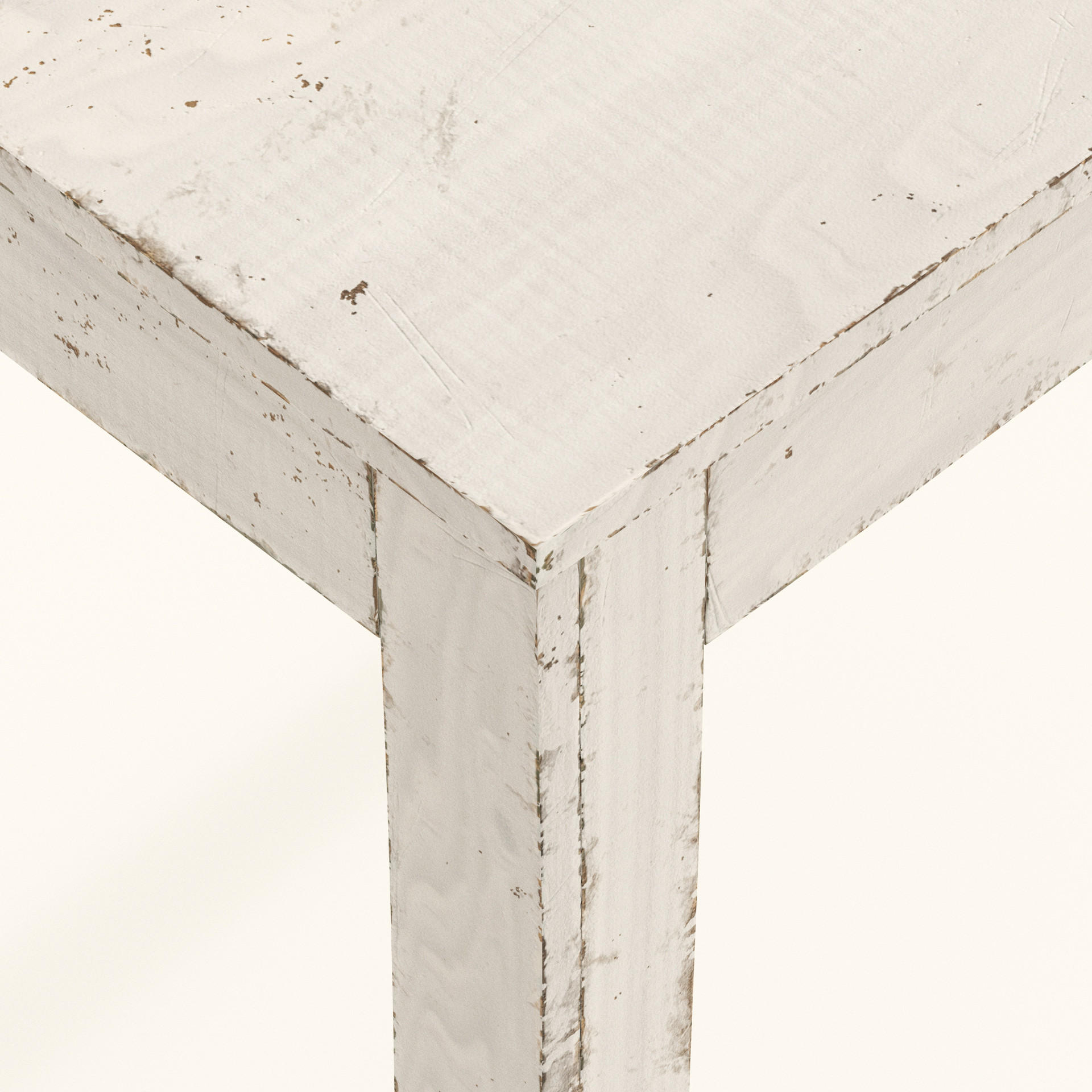 Artstation Old White Painted Wood Table Mirko Venturi