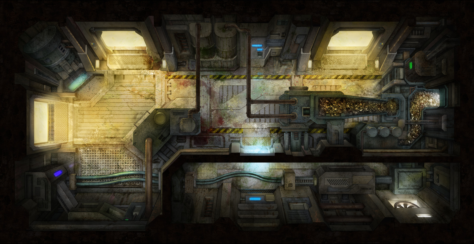 Artstation Map Design For Board Game Deep Madness Waste