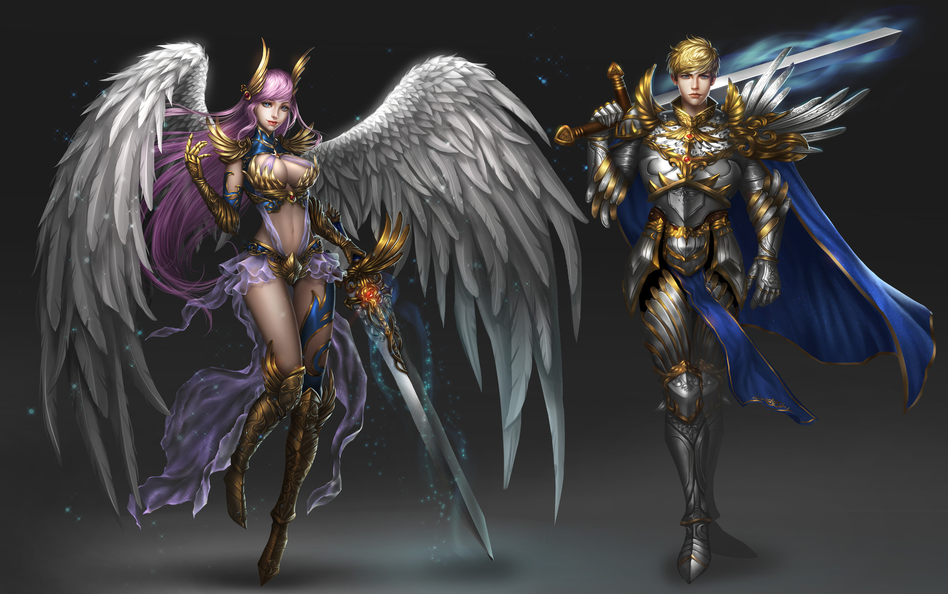 Winged knights. Картинки на рабочий стол фэнтези ангелы. Аниме ангел рыцарь. Ангел фэнтези Минимализм. Рыцарь ангел Минимализм.