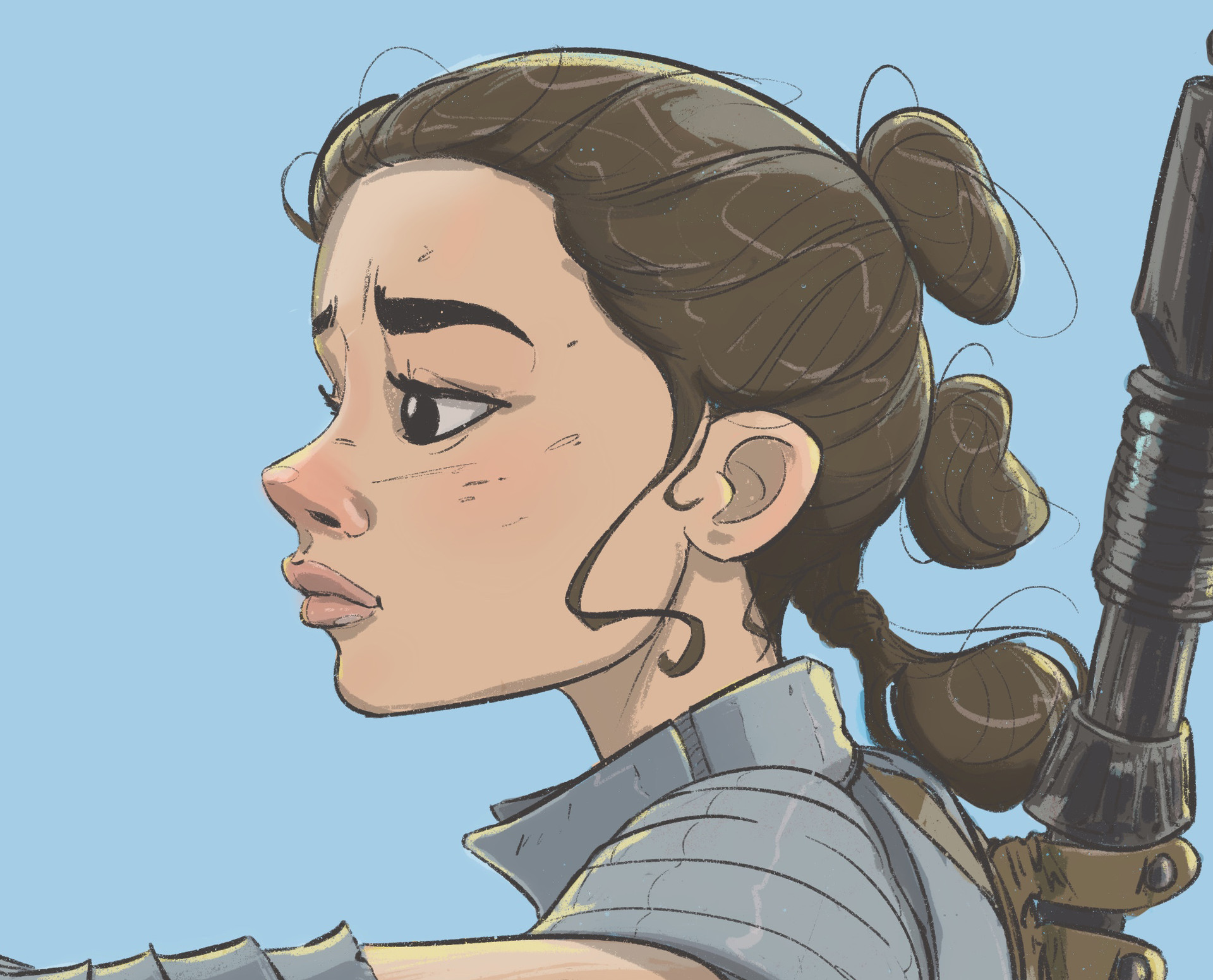 Artstation Rey Star Wars The Last Jedi Noah Eisenman