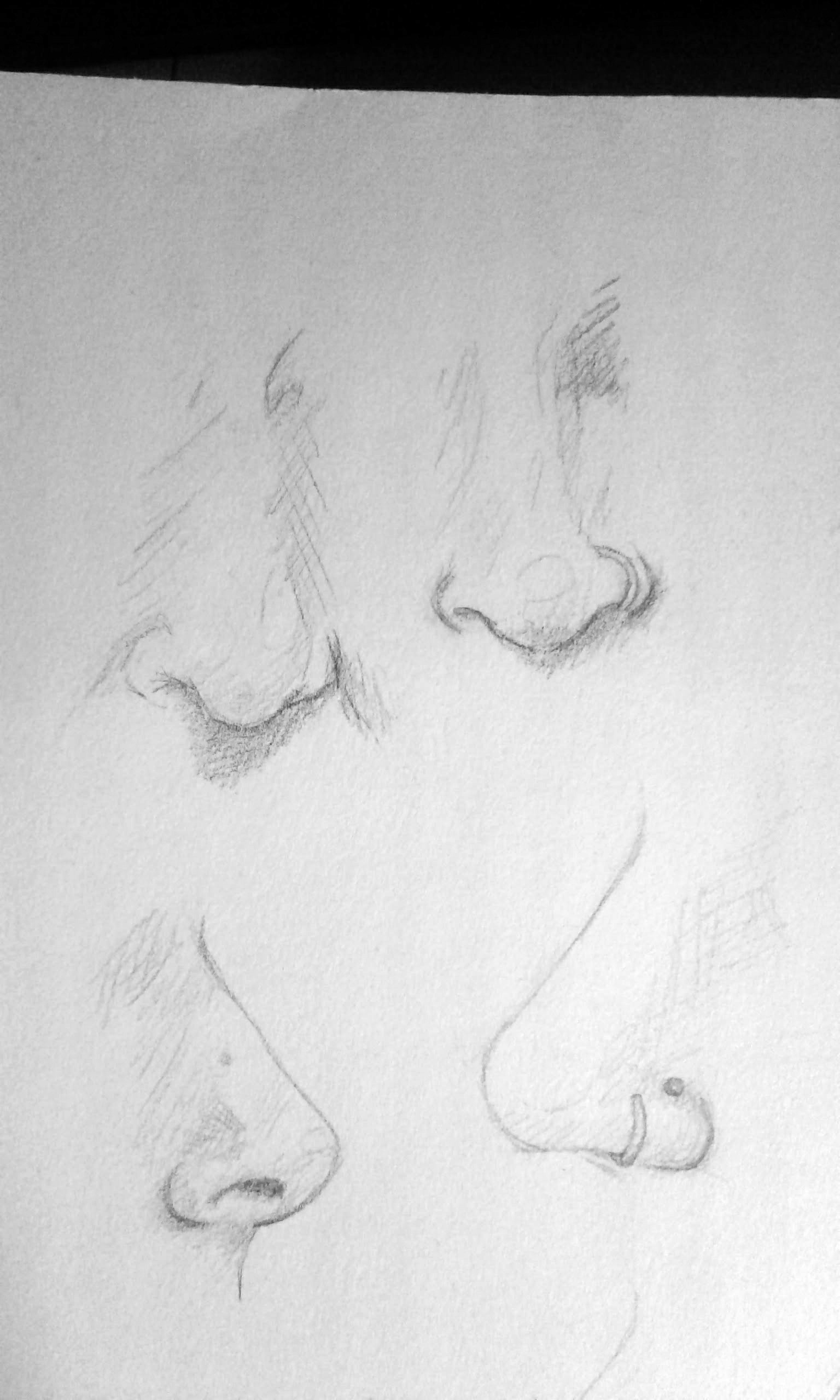 Грустный нос. Нос карандашом. Зарисовки носа. Идеи для рисования носа. Реалистичный нос карандашом.