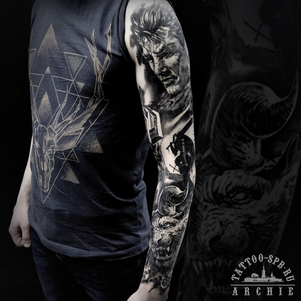 Renat Zagidullin Berserk tattoo