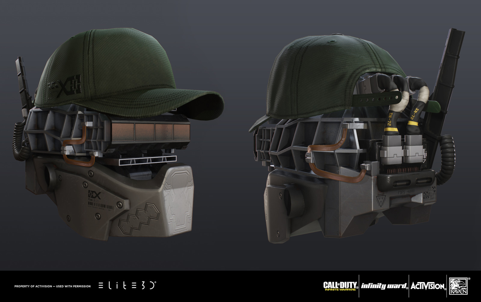 I was responsible for the Highpoly, Lowpoly and textures.
Concept by Aaron Beck