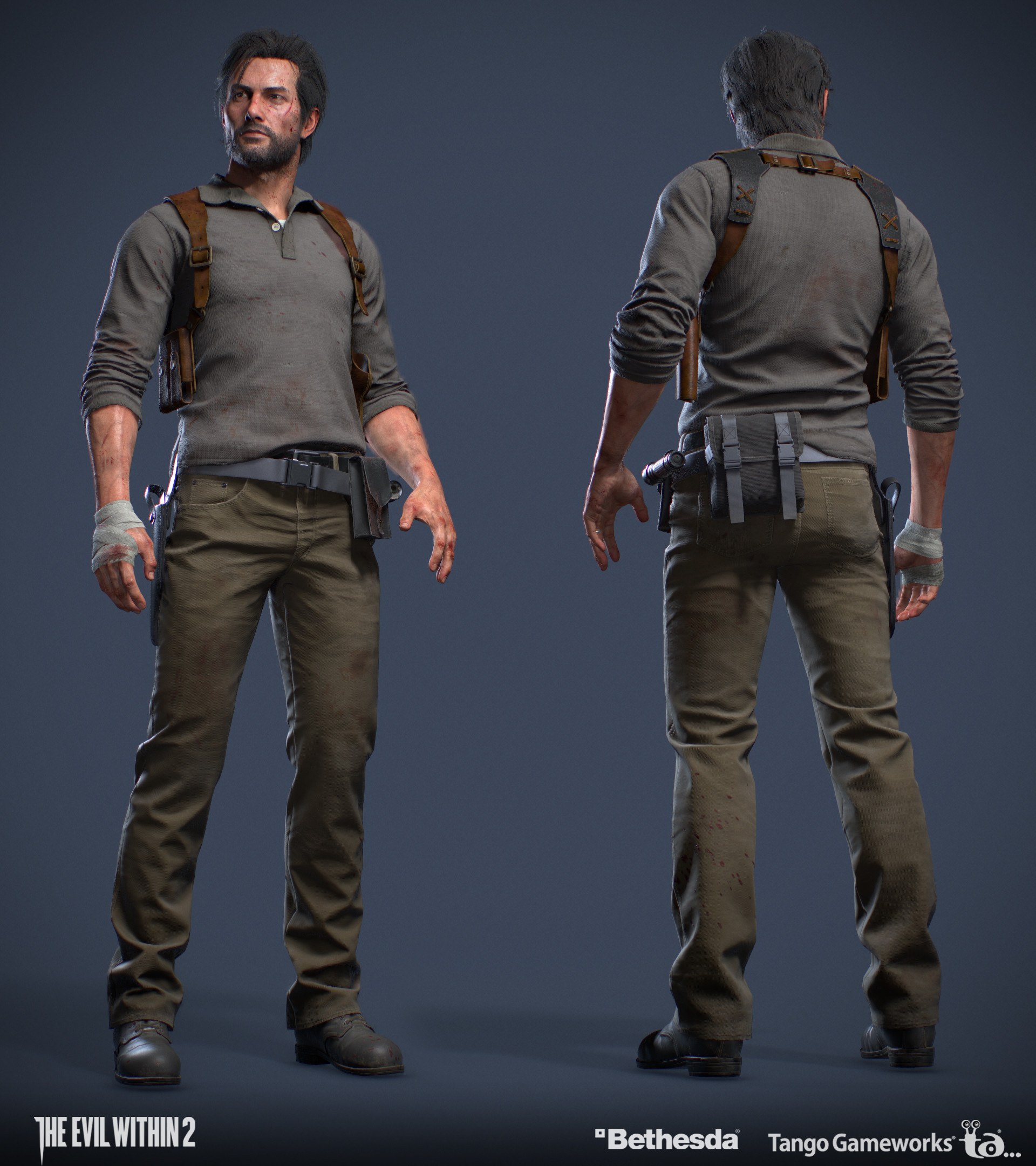 Artstation The Evil Within2 Sebastian Castellanos Yoshifumi Hattori