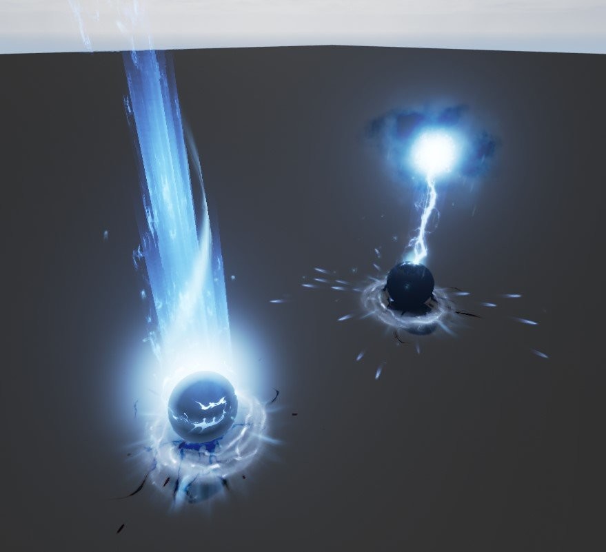 WIP of the electricity spell.