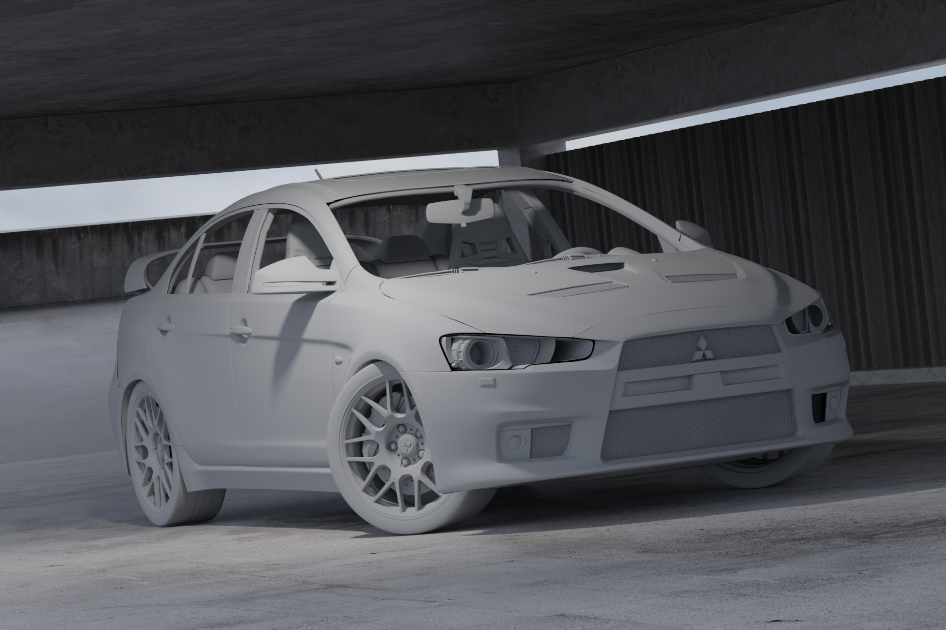 Artstation Mitsubishi Evo X 3d Render Mario Abou Samra