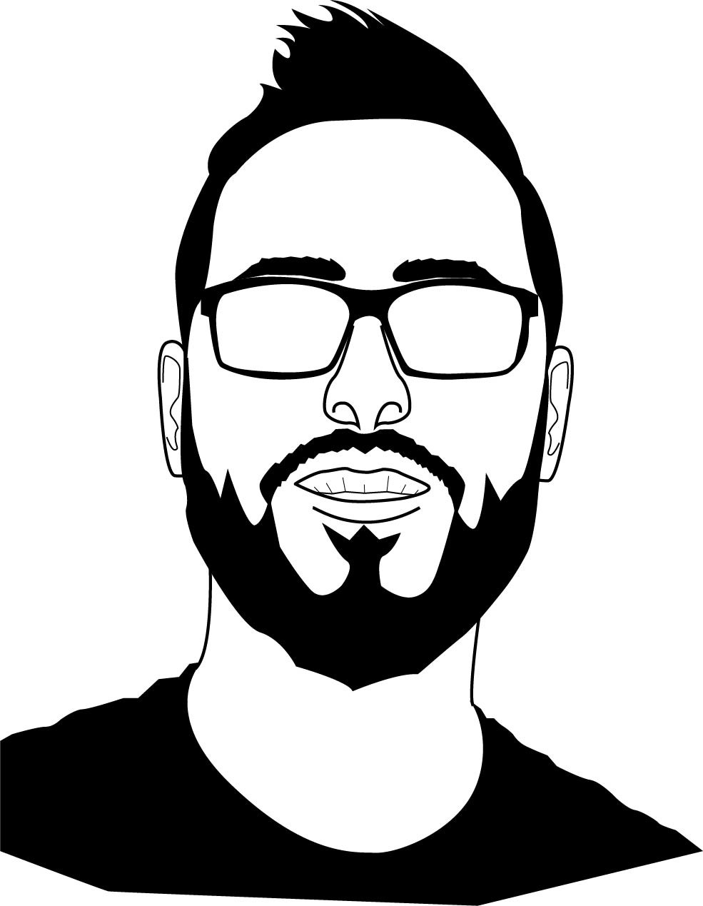 Vector Self portrait