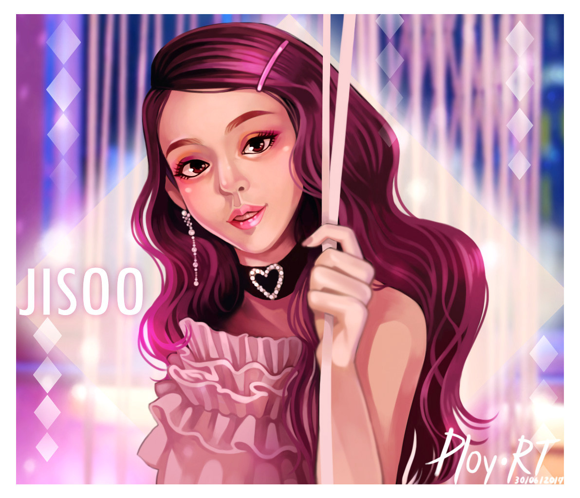 Artstation Jisoo Fanart Rattiya Samakrat