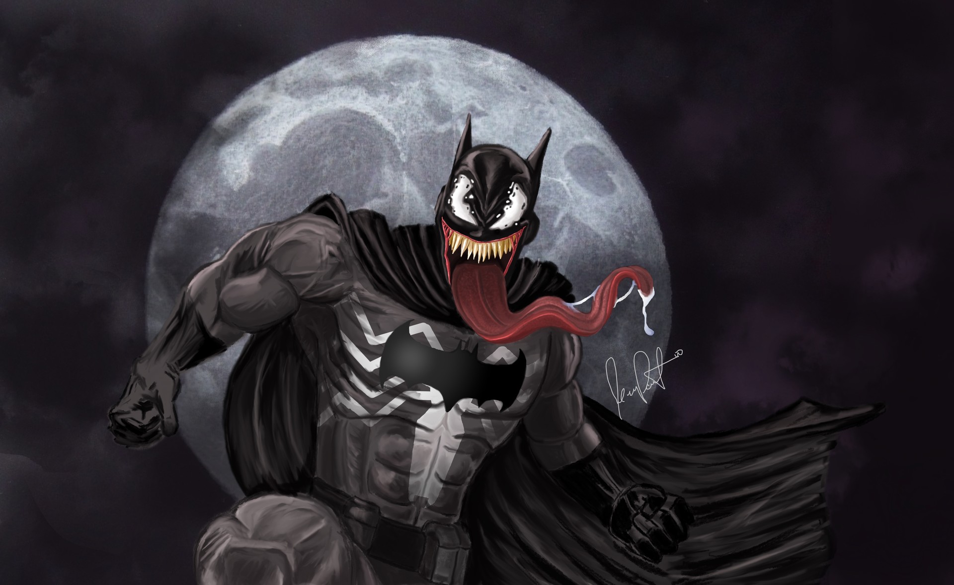 Jean Paul T. Alonso - BatVenom (Batman/Venom Mash Up)