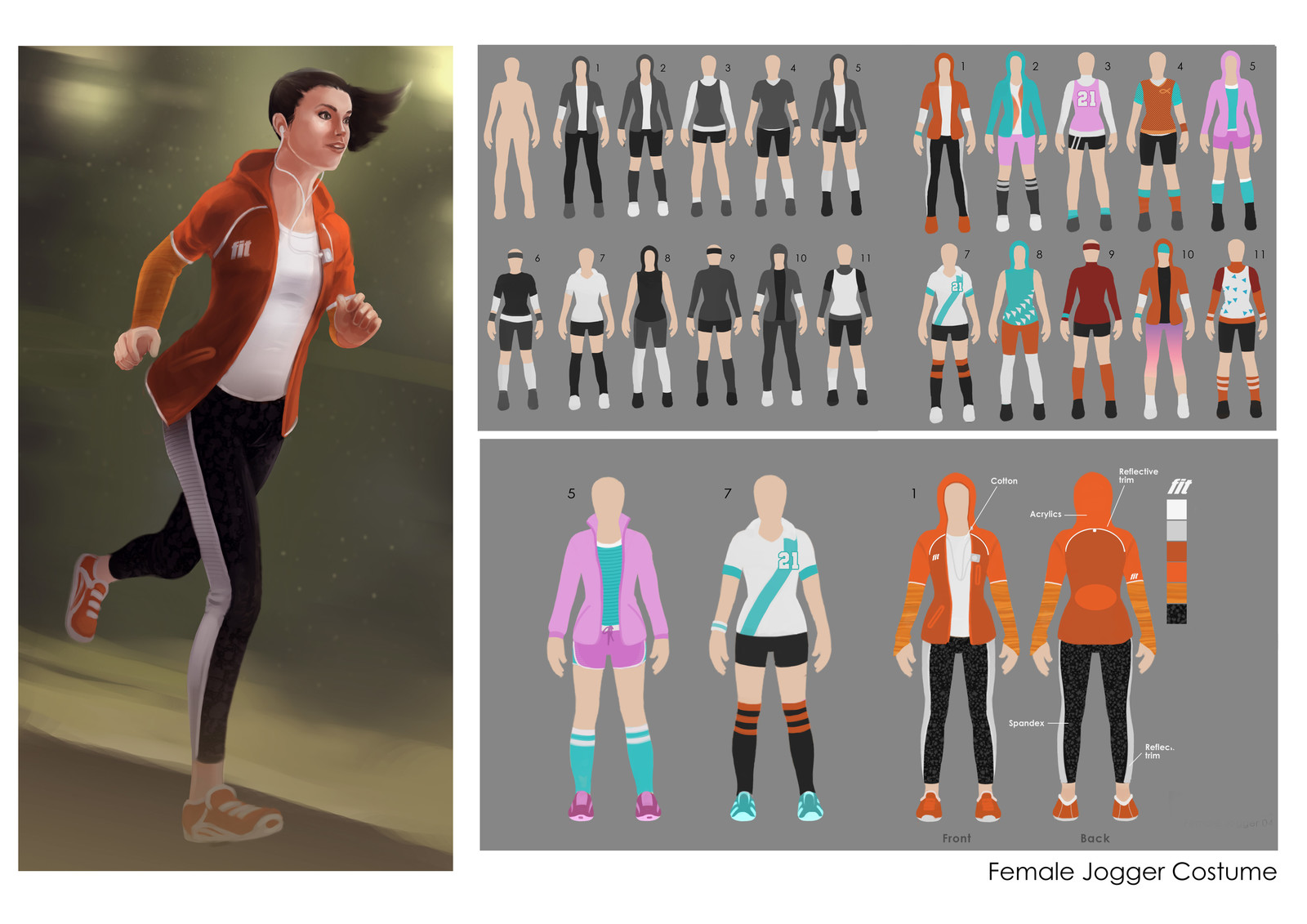 Collected images of the process plus painted up version.