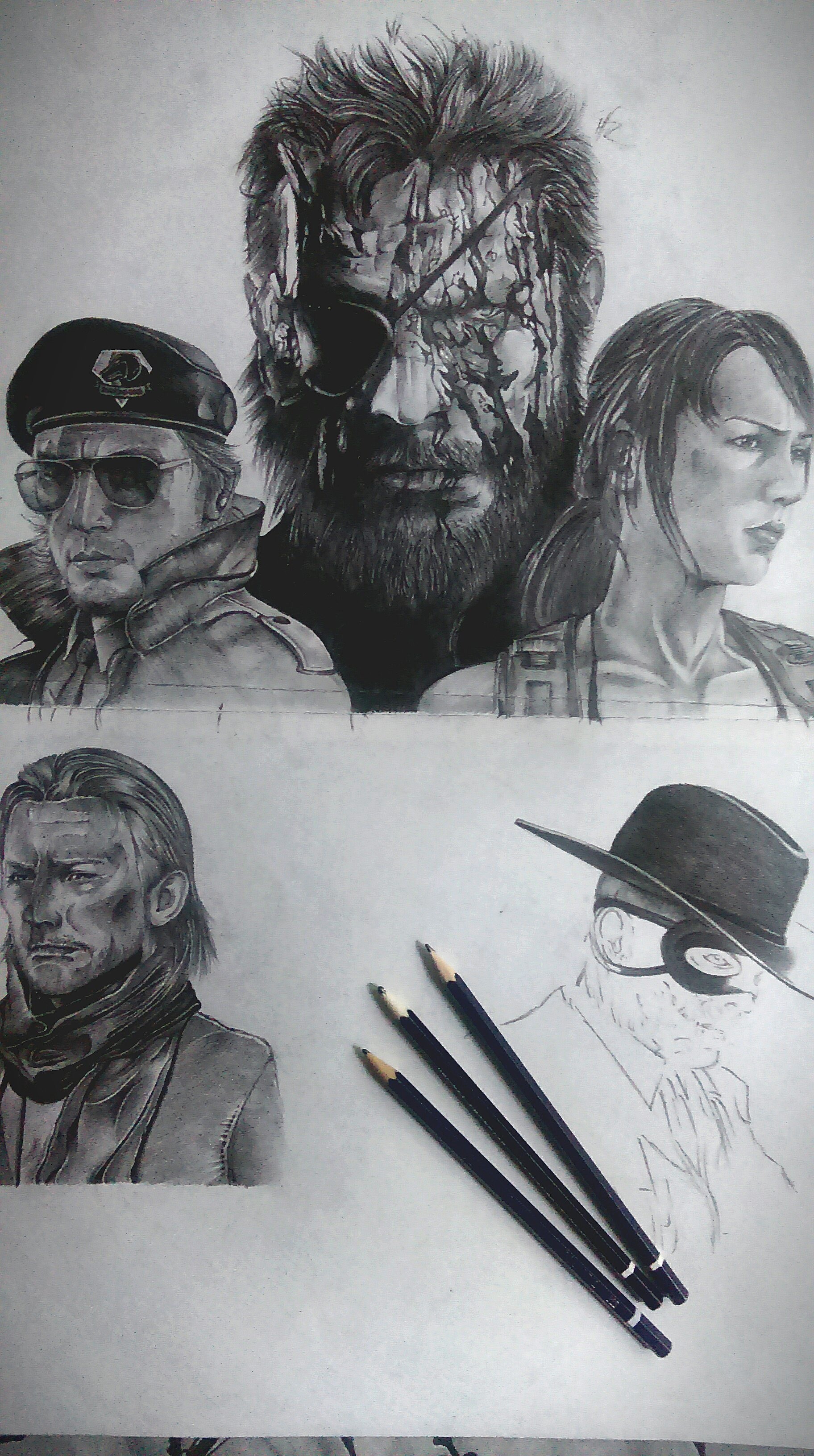 Michael Horler Metal Gear Solid V The Phantom Pain Wip Pencilwork Michael C Horler