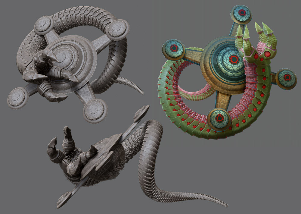 Zbrush models mostly created using Array