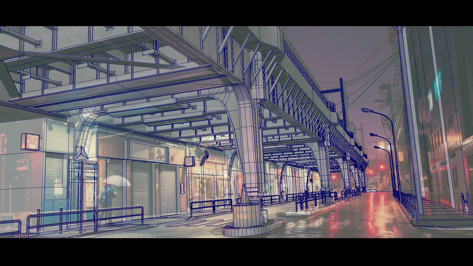 Artstation Tokyo Street Scene Mido Lai Not bad wallpaper in the style of cyberpunk. artstation tokyo street scene mido lai