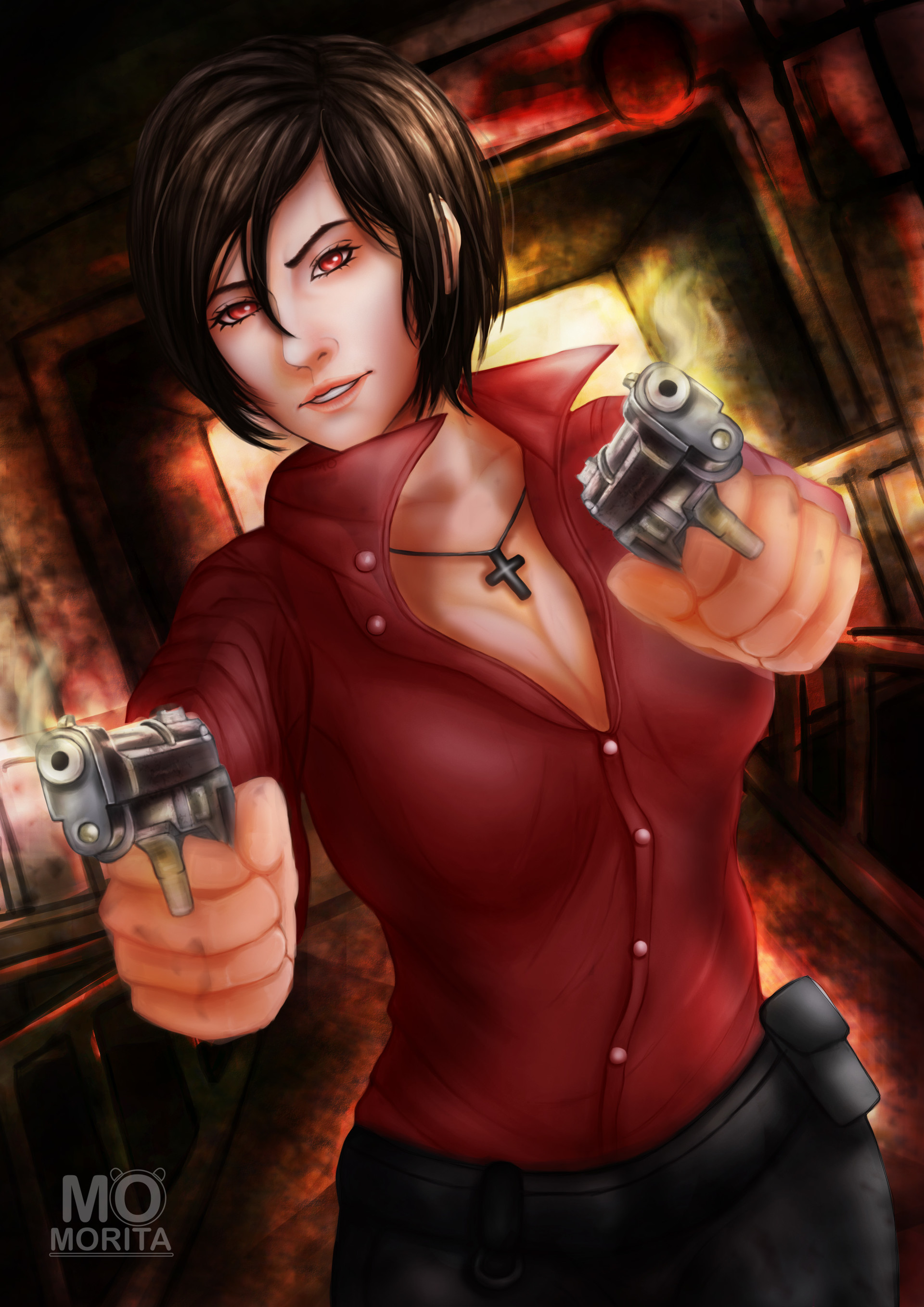 Art Morita - Fan Art Ada Wong // Resident Evil.