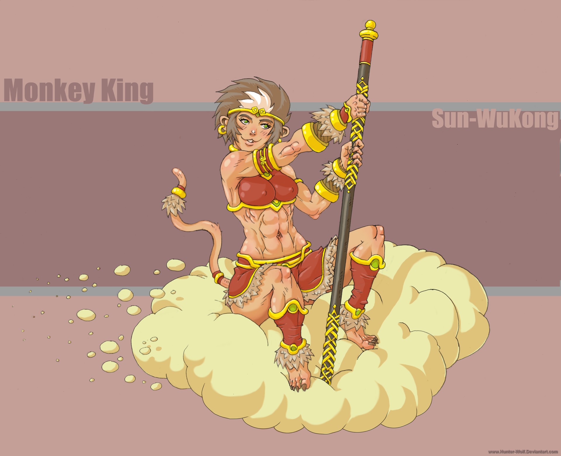 A female version of Sun-WuKong, the Monkey King. 