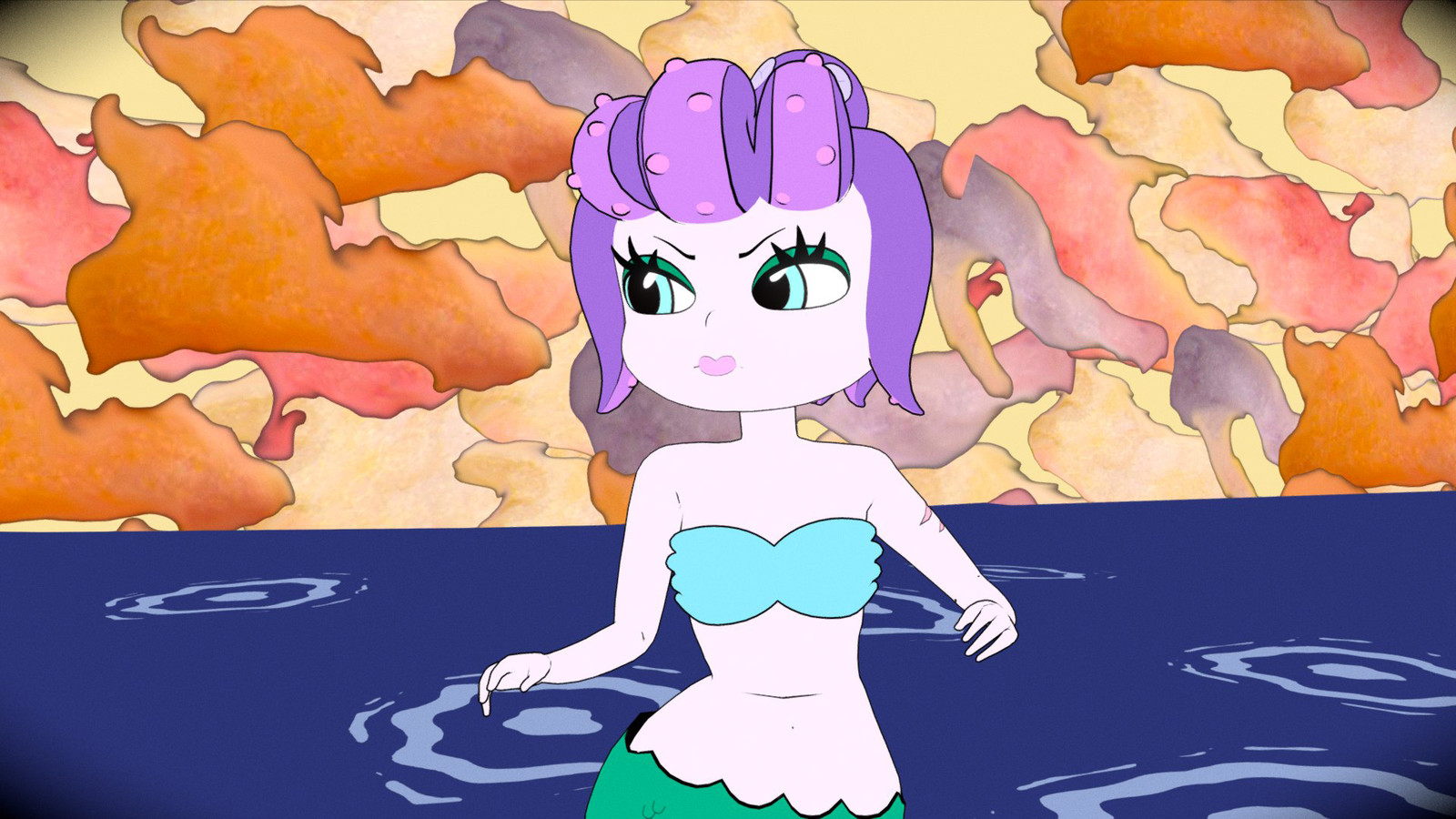 Artstation Cala Maria 3d Model Cuphead Efim Stepanov