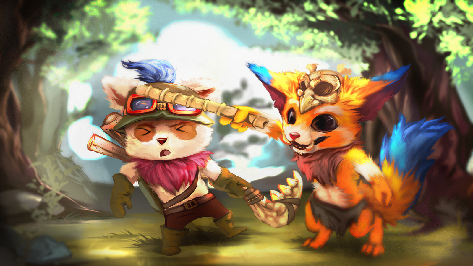Gnar and Teemo swap weapons. 
