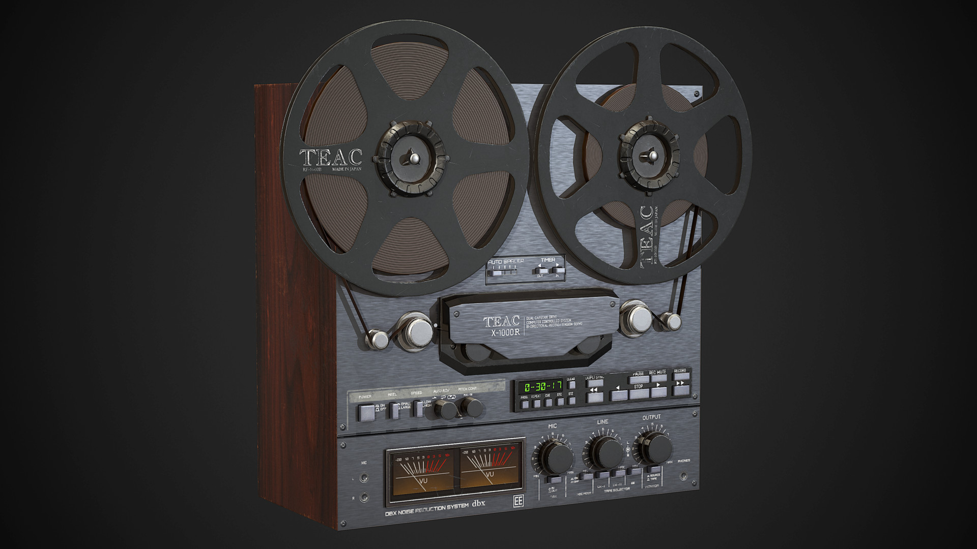 TEAC X-1000R BL Reel-To-Reel w Case, Org Take-Up, Hubs, Dust Cover, St –  Audio-Exchange