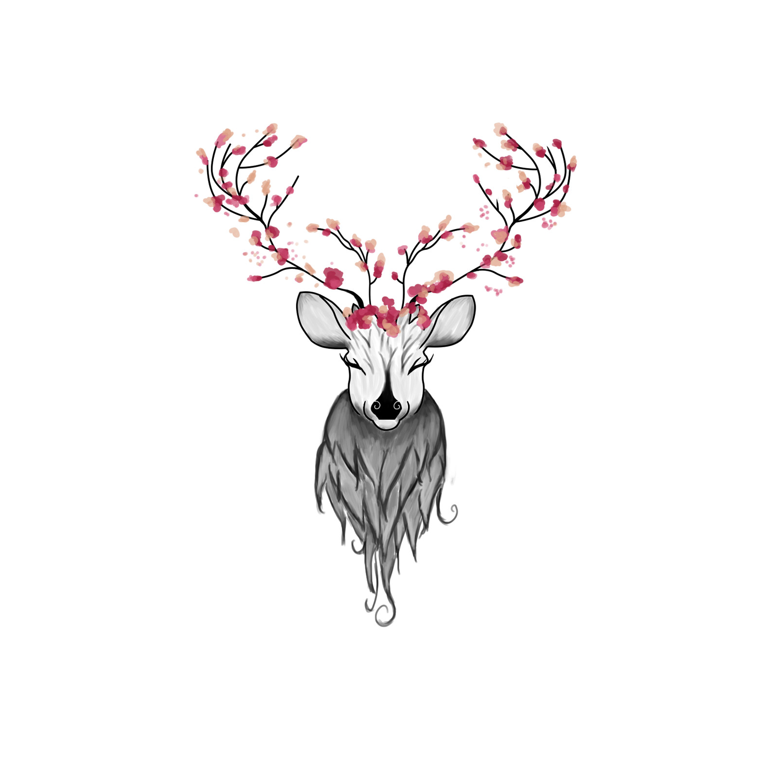 Artstation Fairy Deer Tattoo Practice Trippy Sun