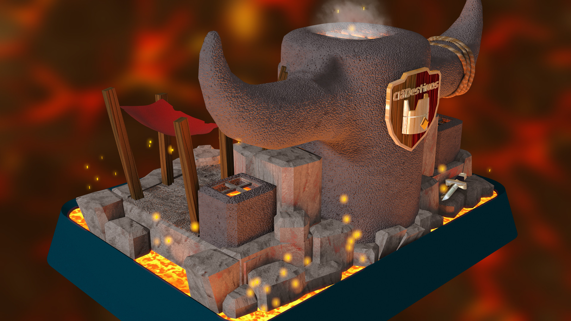 Artstation Clash Royale Arena 04 Eduardo Vitorino